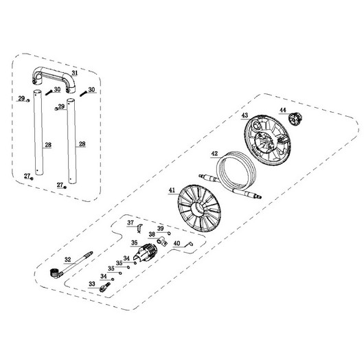 Рукоятка, барабан и шланг Champion HP3200